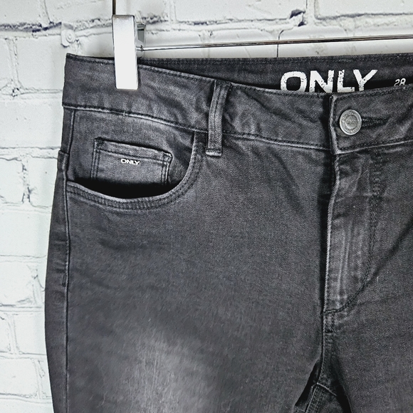 ONLY | Power regular skinny split hem ankle jeans - Picture 3 of 7